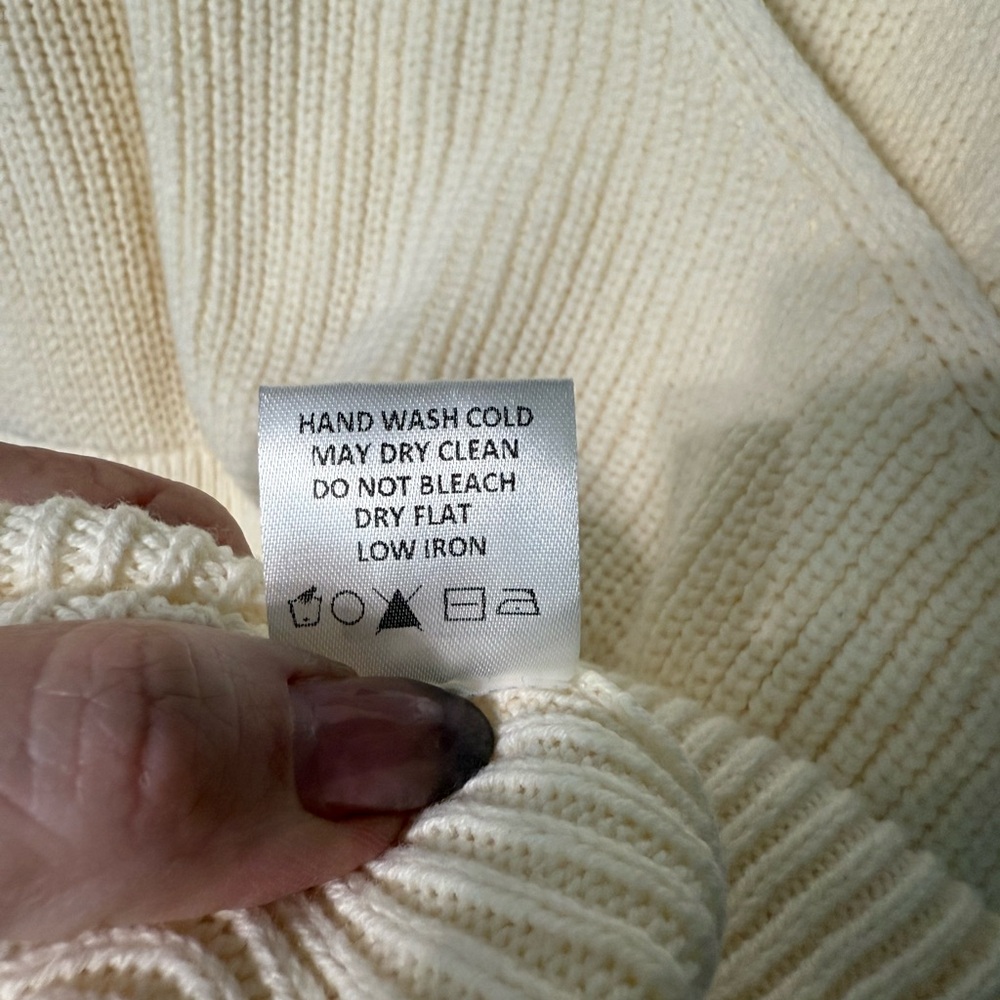 Tularosa Revolve Mia Cream Winter White Ivory Surplice Mini Dress Sz Large - Picture 14 of 14